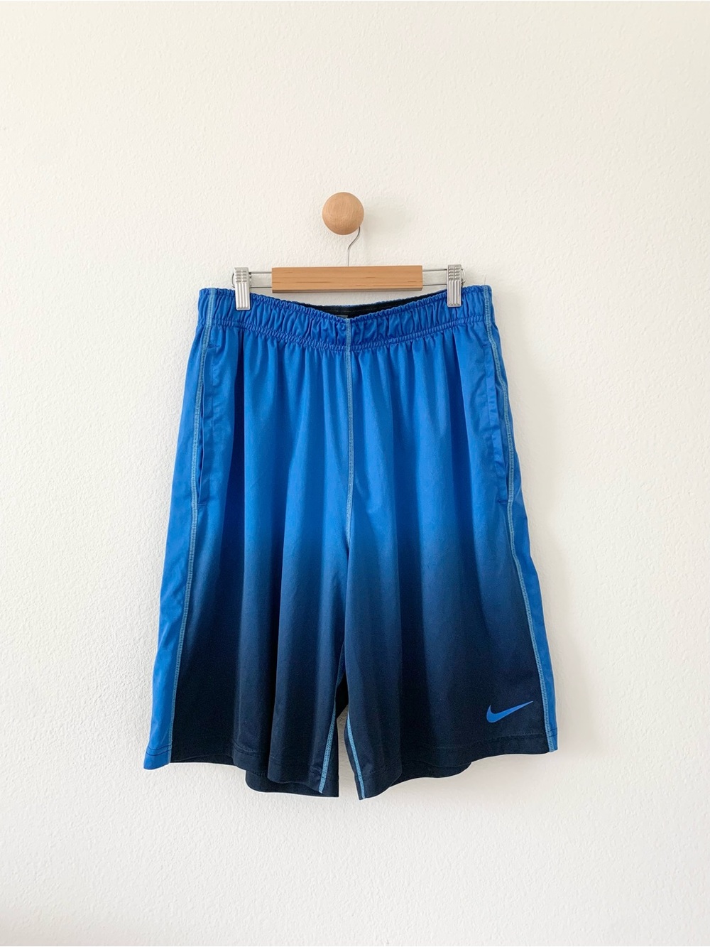 Nike Blue Athletic Sports Basketball Jersey Shorts Men US Medium